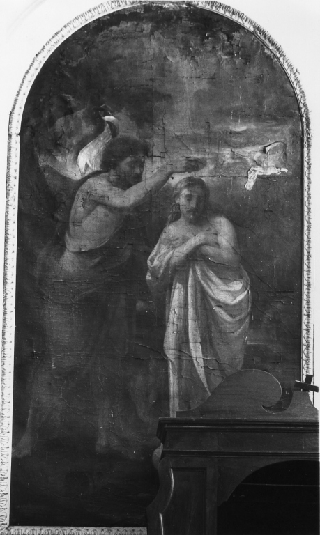 battesimo di Cristo (dipinto) di Chiari E (attribuito) (seconda metà sec. XIX)