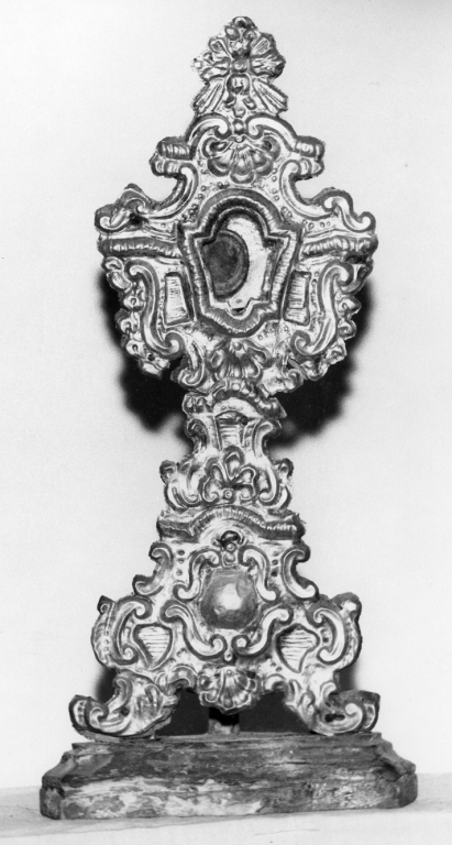 reliquiario - a ostensorio - ambito laziale (seconda metà sec. XVIII)