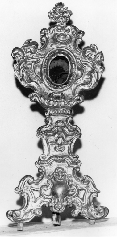 reliquiario - a ostensorio - ambito laziale (seconda metà sec. XVIII)