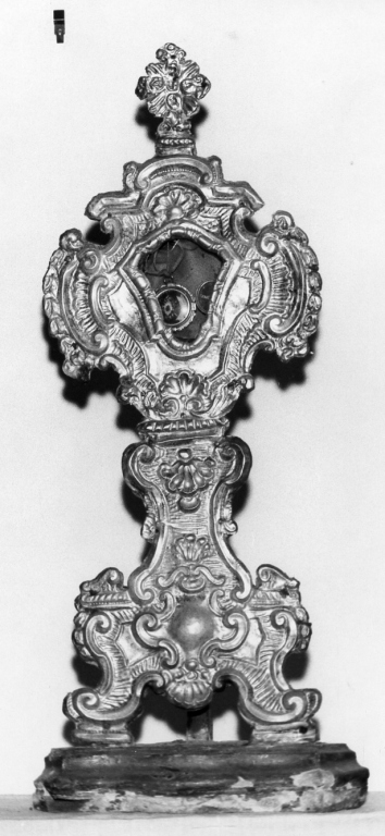 reliquiario - a ostensorio - ambito laziale (seconda metà sec. XVIII)