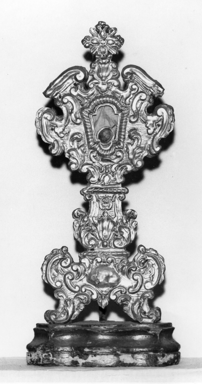 reliquiario - a ostensorio - ambito laziale (seconda metà sec. XVIII)