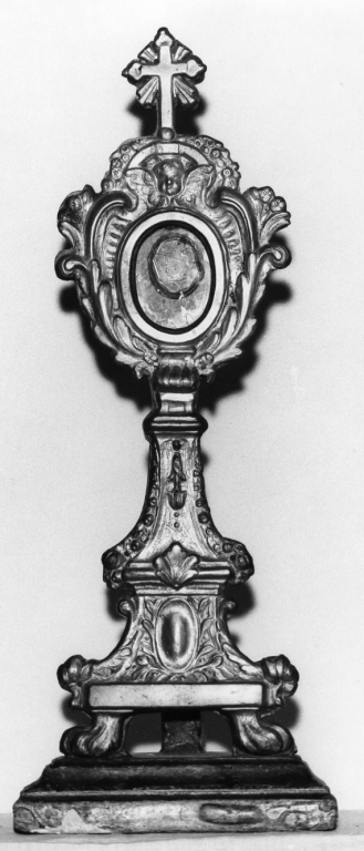 reliquiario - a ostensorio - ambito laziale (seconda metà sec. XVIII)