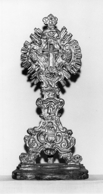 reliquiario - a ostensorio - ambito laziale (seconda metà sec. XVIII)