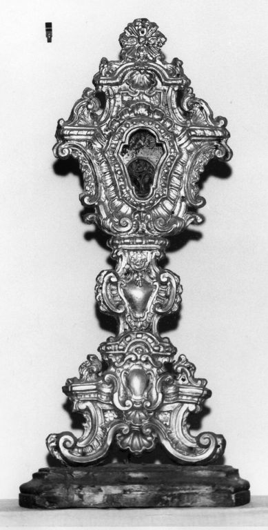 reliquiario - a ostensorio - ambito laziale (seconda metà sec. XVIII)
