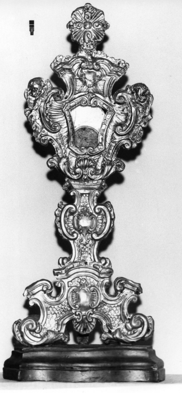 reliquiario - a ostensorio - ambito laziale (seconda metà sec. XVIII)