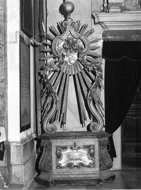 trono per esposizione eucaristica di Scotti L (sec. XX)