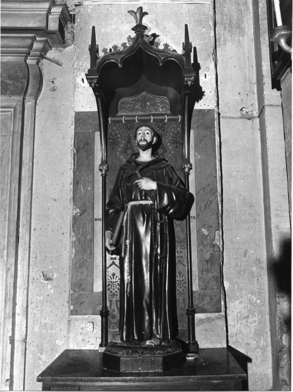 San Francesco (statua) - ambito laziale (fine sec. XIX)
