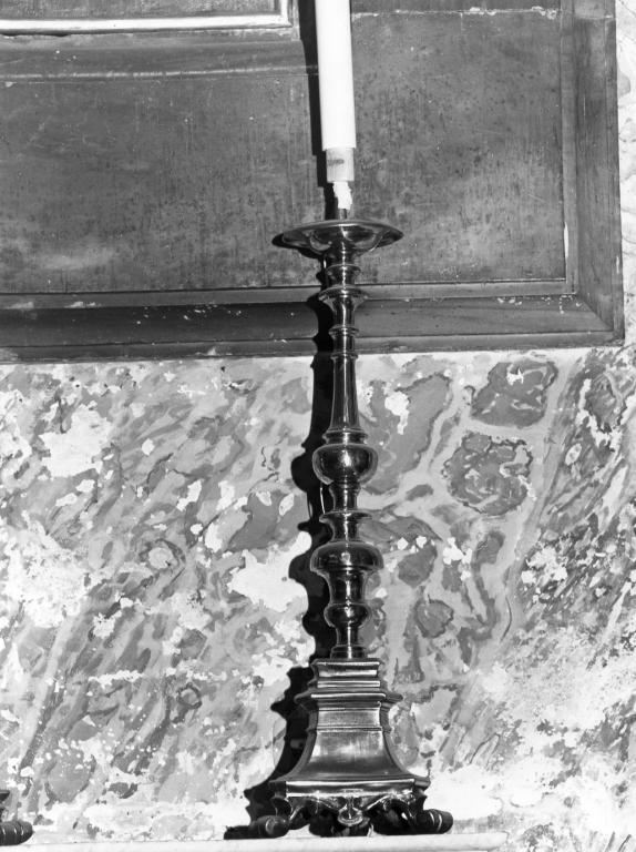 candeliere - ambito romano (fine/inizio secc. XVIII/ XIX)