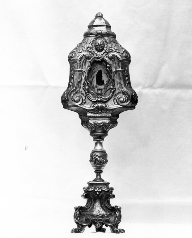 reliquiario - ambito romano (seconda metà sec. XIX)