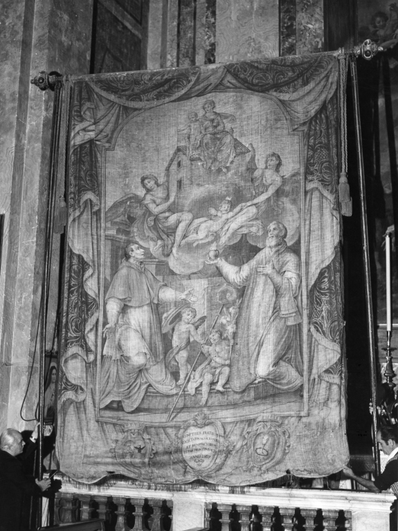 Madonna di Loreto e Santi (stendardo processionale) - ambito laziale (sec. XIX)