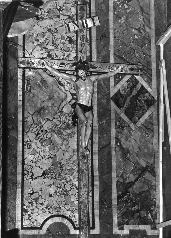 Cristo crocifisso (croce d'altare) - ambito laziale (metà sec. XIX)