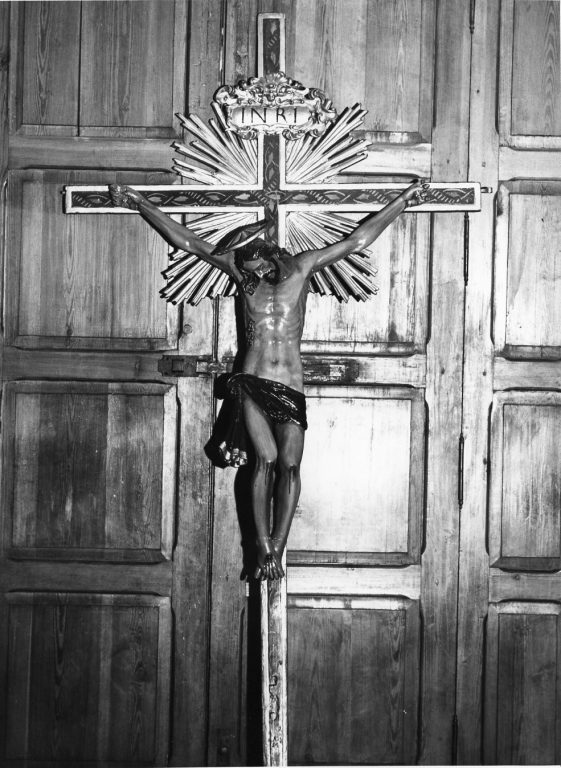 Cristo crocifisso (croce d'altare) - ambito laziale (fine/inizio secc. XVIII/ XIX)