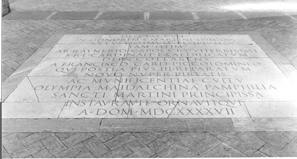 lapide commemorativa - ambito romano (sec. XVII)