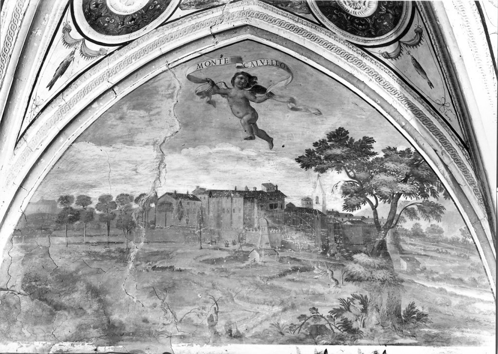 veduta di Monte Calvello (dipinto) - ambito romano (metà sec. XVII)