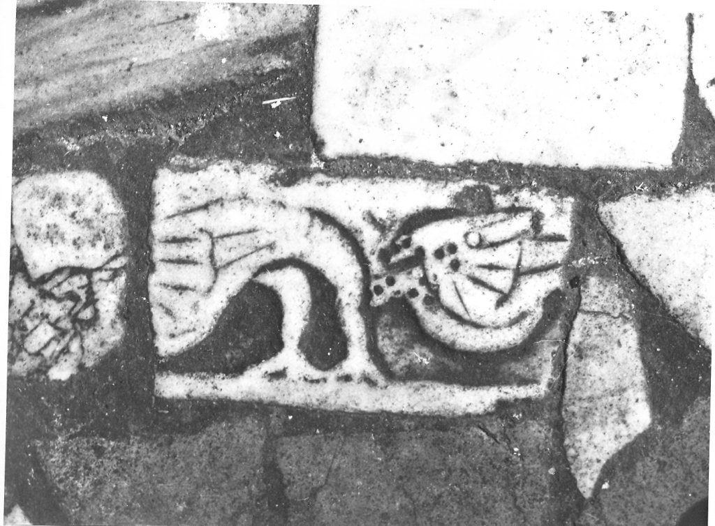 rilievo, frammento - ambito laziale (sec. VIII)