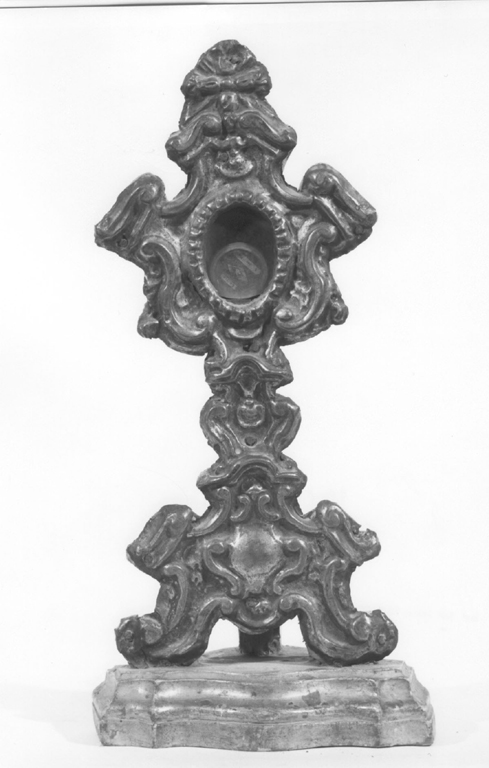 reliquiario - a ostensorio - ambito laziale (sec. XVIII)