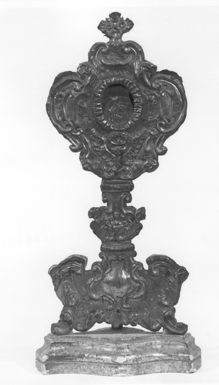reliquiario - a ostensorio - ambito laziale (prima metà sec. XVIII)