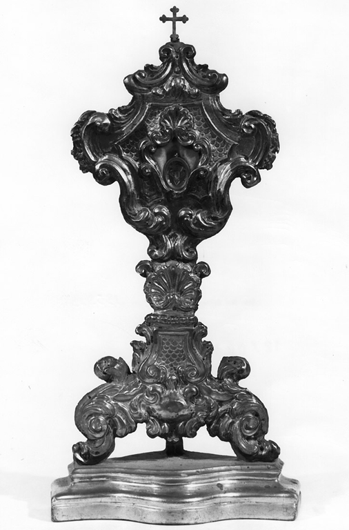 reliquiario - a ostensorio - ambito laziale (seconda metà sec. XVIII)