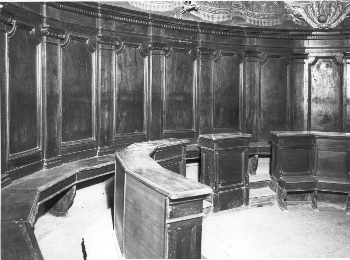 stalli del coro - ambito laziale (sec. XVIII)