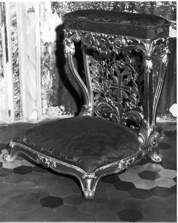 inginocchiatoio - ambito laziale (sec. XVIII)