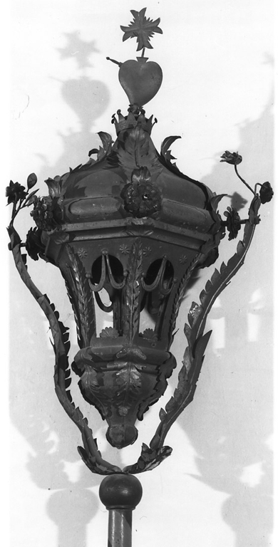 lanterna processionale, serie - ambito laziale (seconda metà sec. XIX)