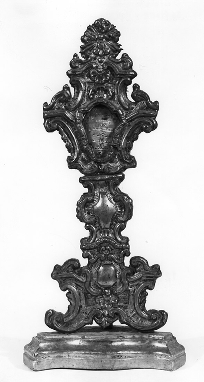 reliquiario - a ostensorio, serie - ambito laziale (fine sec. XVII)