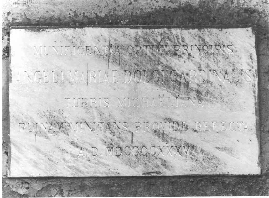 lapide commemorativa - ambito laziale (secondo quarto sec. XX)