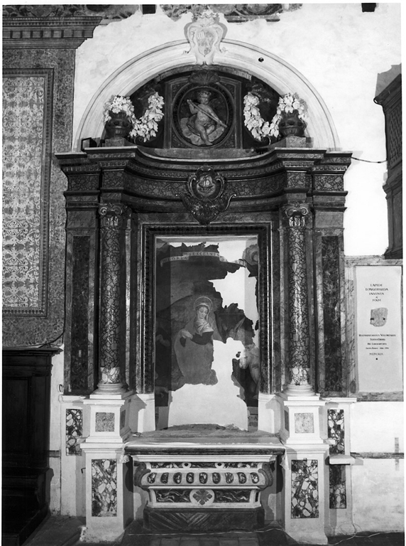 altare - ambito laziale (fine/inizio secc. XVI/ XVII)