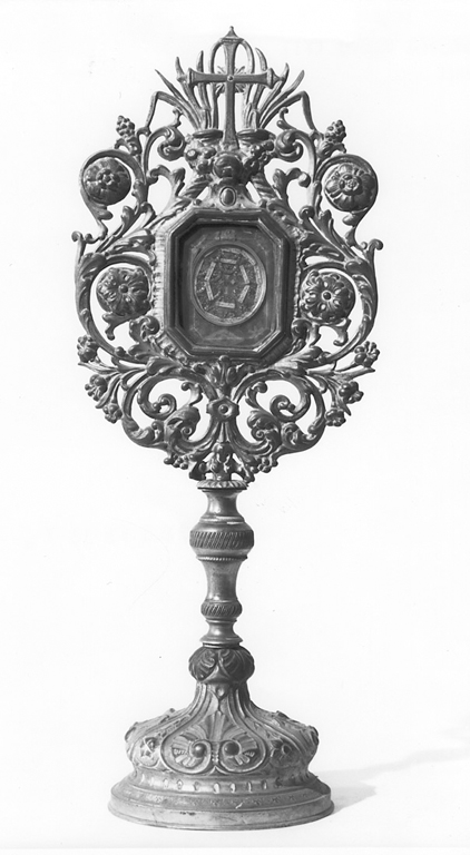 reliquiario - a ostensorio - ambito milanese (seconda metà sec. XIX)
