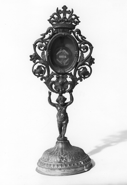 reliquiario - a ostensorio - ambito milanese (seconda metà sec. XIX)