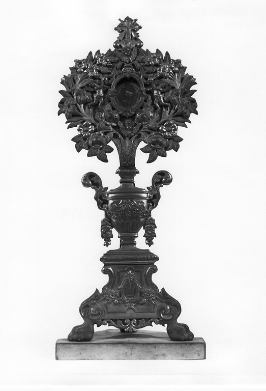 reliquiario - a ostensorio - ambito milanese (sec. XIX)
