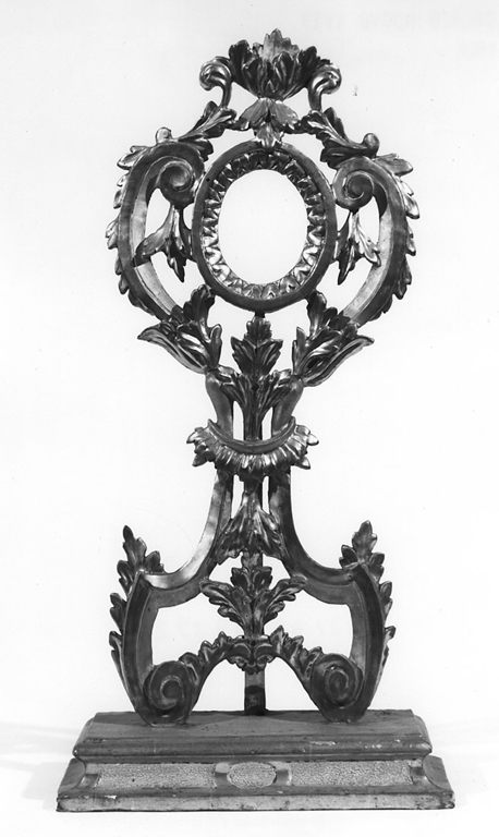 reliquiario - a ostensorio - ambito toscano (sec. XVIII)