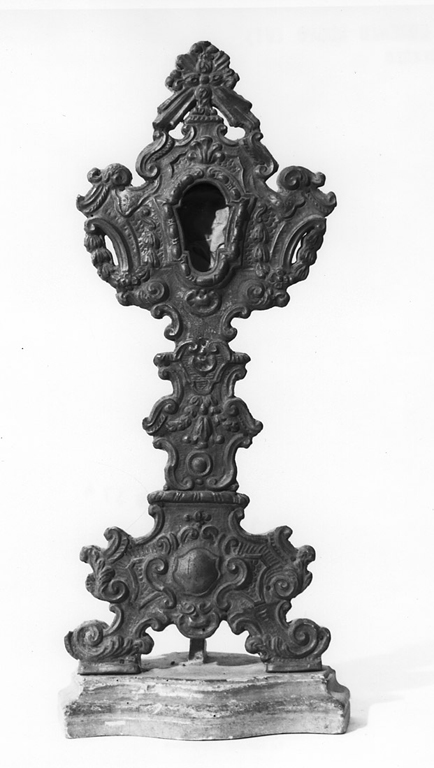 reliquiario - a ostensorio - ambito laziale (seconda metà sec. XVIII)