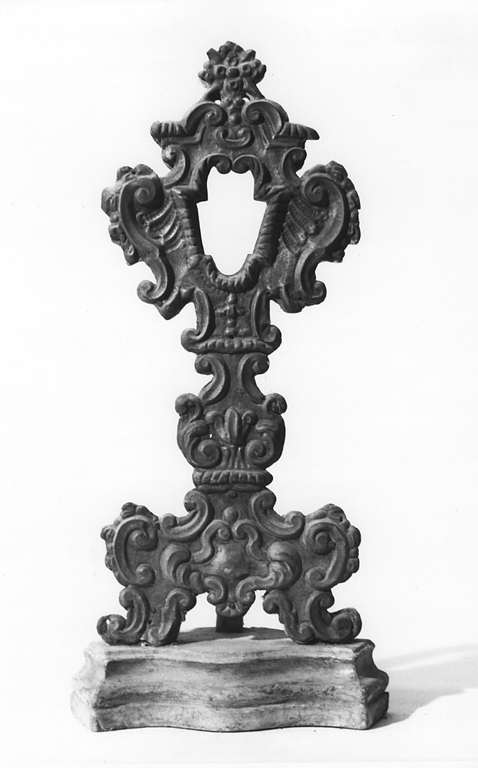 reliquiario - a ostensorio - ambito laziale (ultimo quarto sec. XVIII)