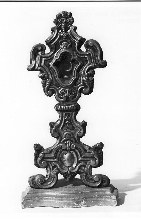 reliquiario - a ostensorio - ambito laziale (seconda metà sec. XVIII)