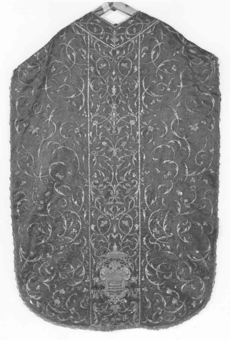 paramento liturgico - manifattura romana (fine/inizio secc. XVII/ XVIII)