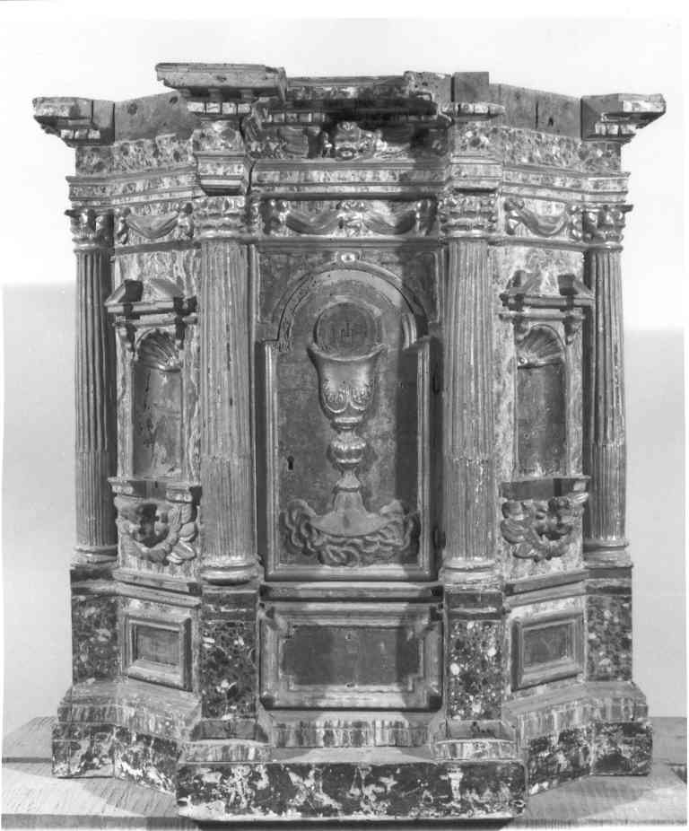 tabernacolo - a tempietto - ambito laziale (sec. XVII)