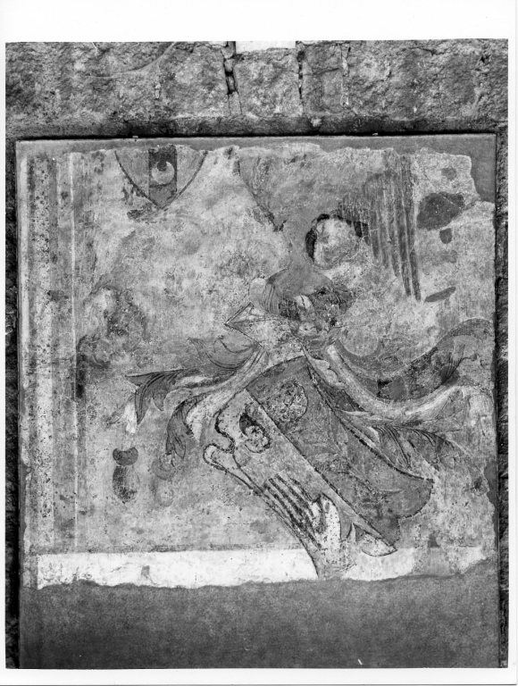 stemma (dipinto, frammento) - ambito laziale (sec. XV)
