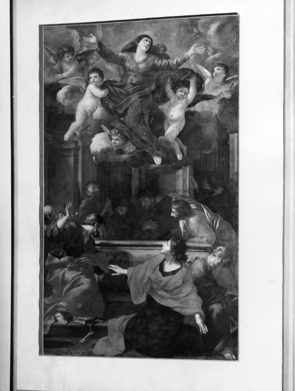 assunzione della Madonna (dipinto) di Romanelli Giovanni Francesco (sec. XVII)