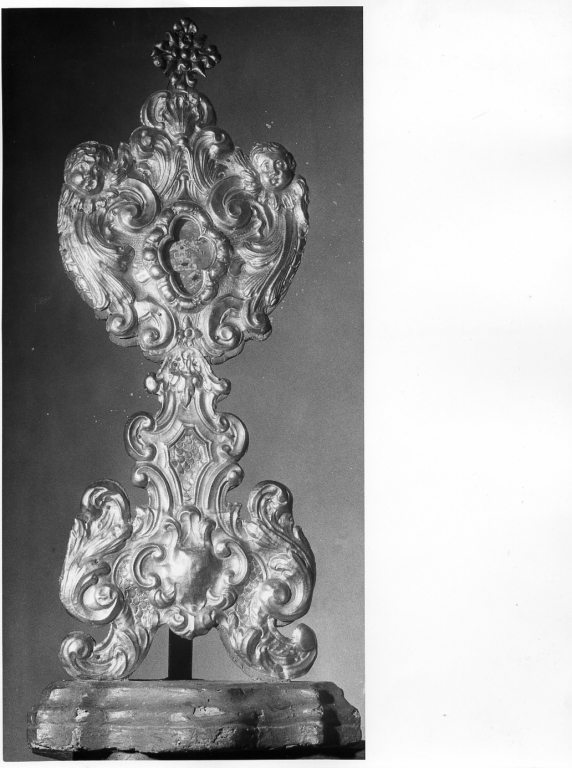 reliquiario - a ostensorio - manifattura laziale (sec. XVIII)