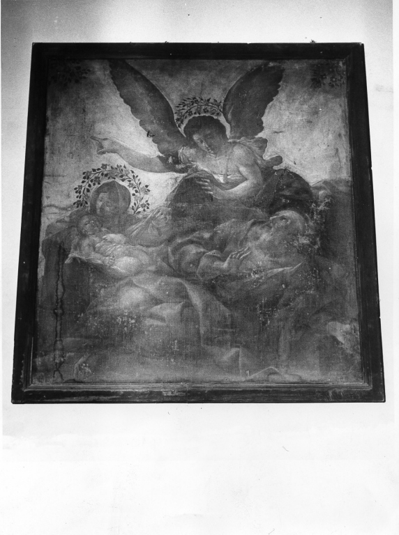 riposo nella fuga in Egitto (dipinto) - ambito laziale (sec. XVIII)