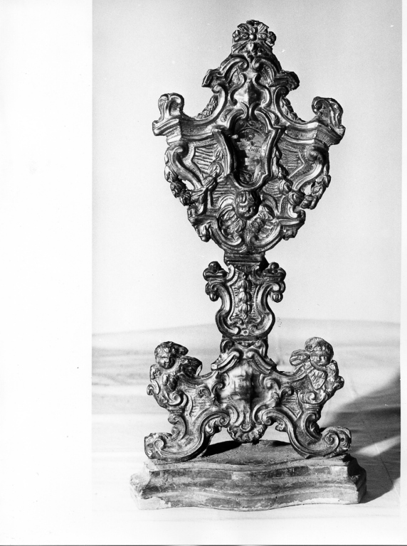 reliquiario - a ostensorio - manifattura laziale (sec. XVIII)