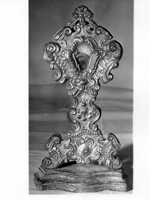 reliquiario - a ostensorio - manifattura laziale (sec. XVIII)