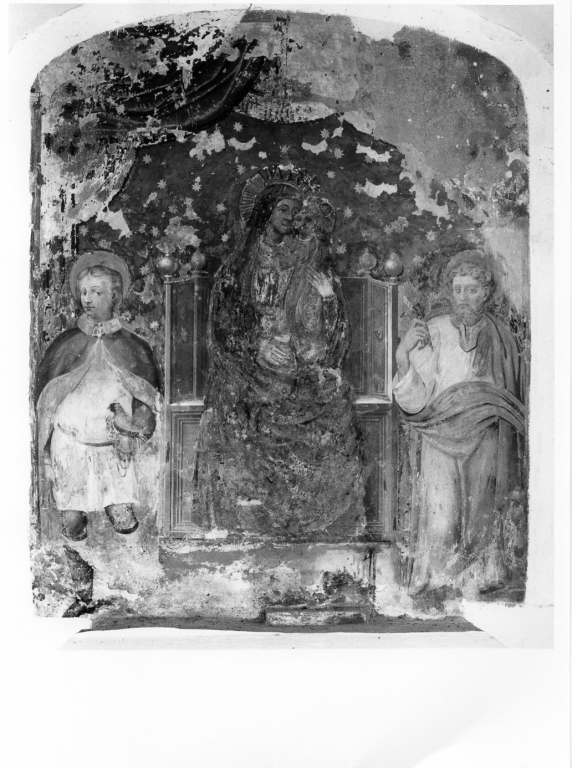 Madonna in trono con Bambino e Santi (dipinto) - ambito laziale (fine sec. XV)