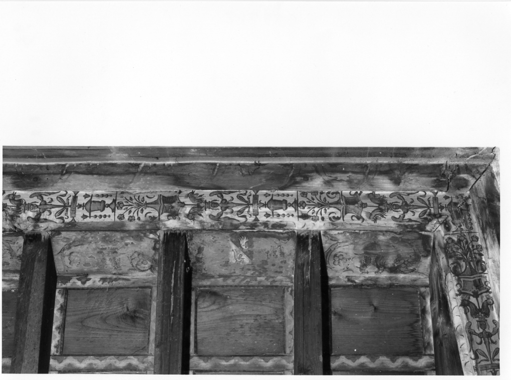 motivi decorativi (soffitto dipinto, serie) - manifattura laziale (prima metà sec. XVI)