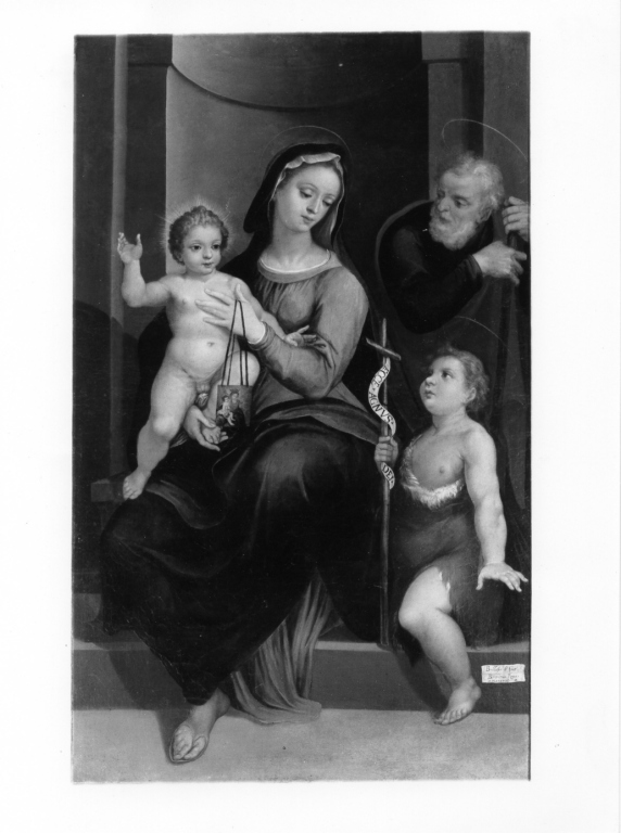 Sacra Famiglia (dipinto) di Croce Baldassarre (sec. XVI)