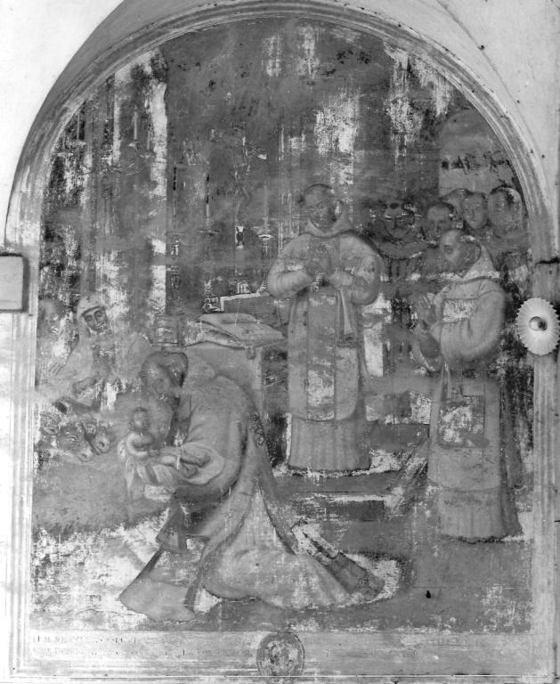 presepio di Greccio (dipinto, ciclo) - ambito laziale (fine sec. XVII)