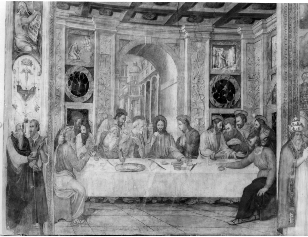 ultima cena (dipinto, ciclo) di Torresani Bartolomeo (sec. XVI)