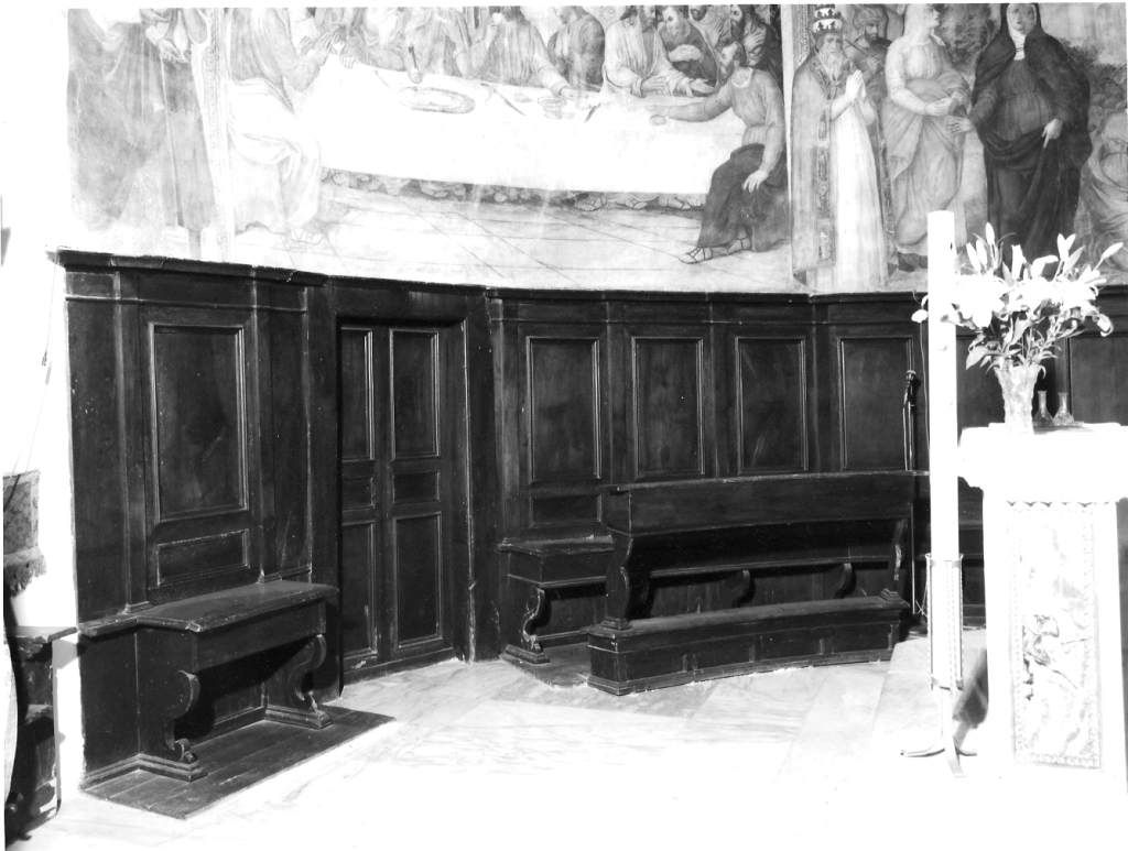 stalli del coro - ambito laziale (fine sec. XVIII)