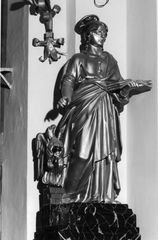 San Marco Evangelista (statua) - ambito laziale (sec. XVII)